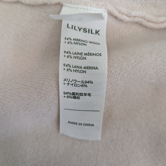 NWT! Lilysilk cream cardigan small - Picture 4 of 4